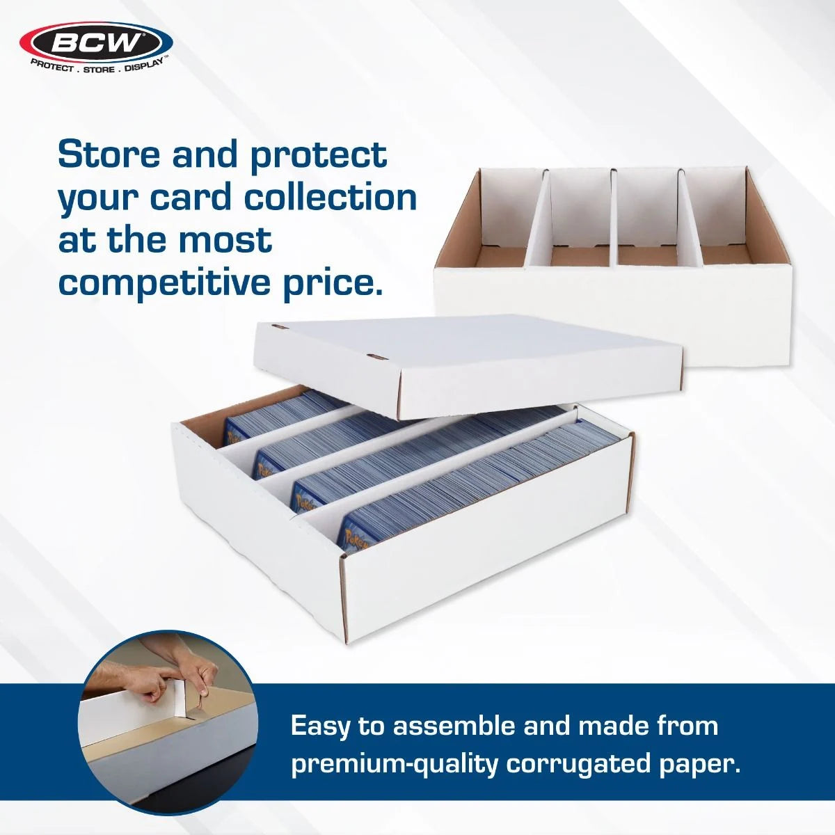 BCW Cardboard Storage Box 3200ct - Trading Card Organizer