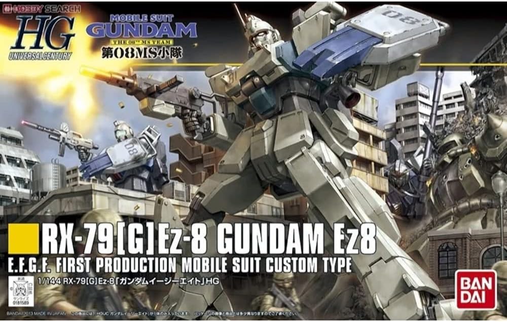 Mobile Suit Gundam - The 08th MS Team Gundam EZ8 High Grade Universal Century 1:144 Scale Model Kit