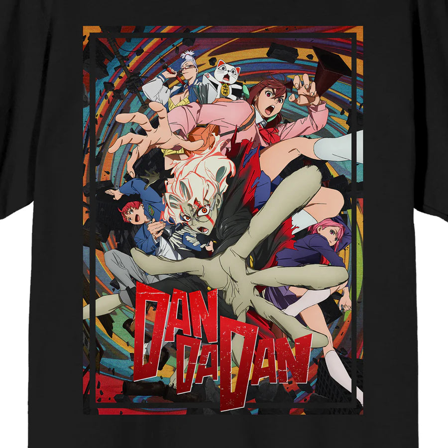 Dandadan - Group Black Adult Short Sleeve Tee