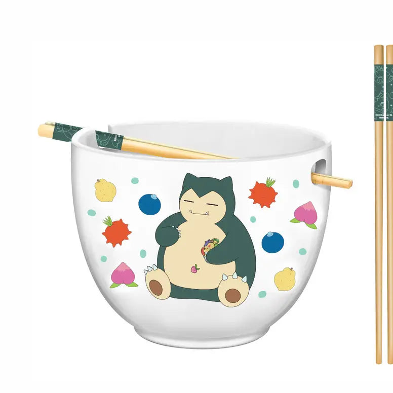 Snorlax Ramen Bowl w Chopsticks