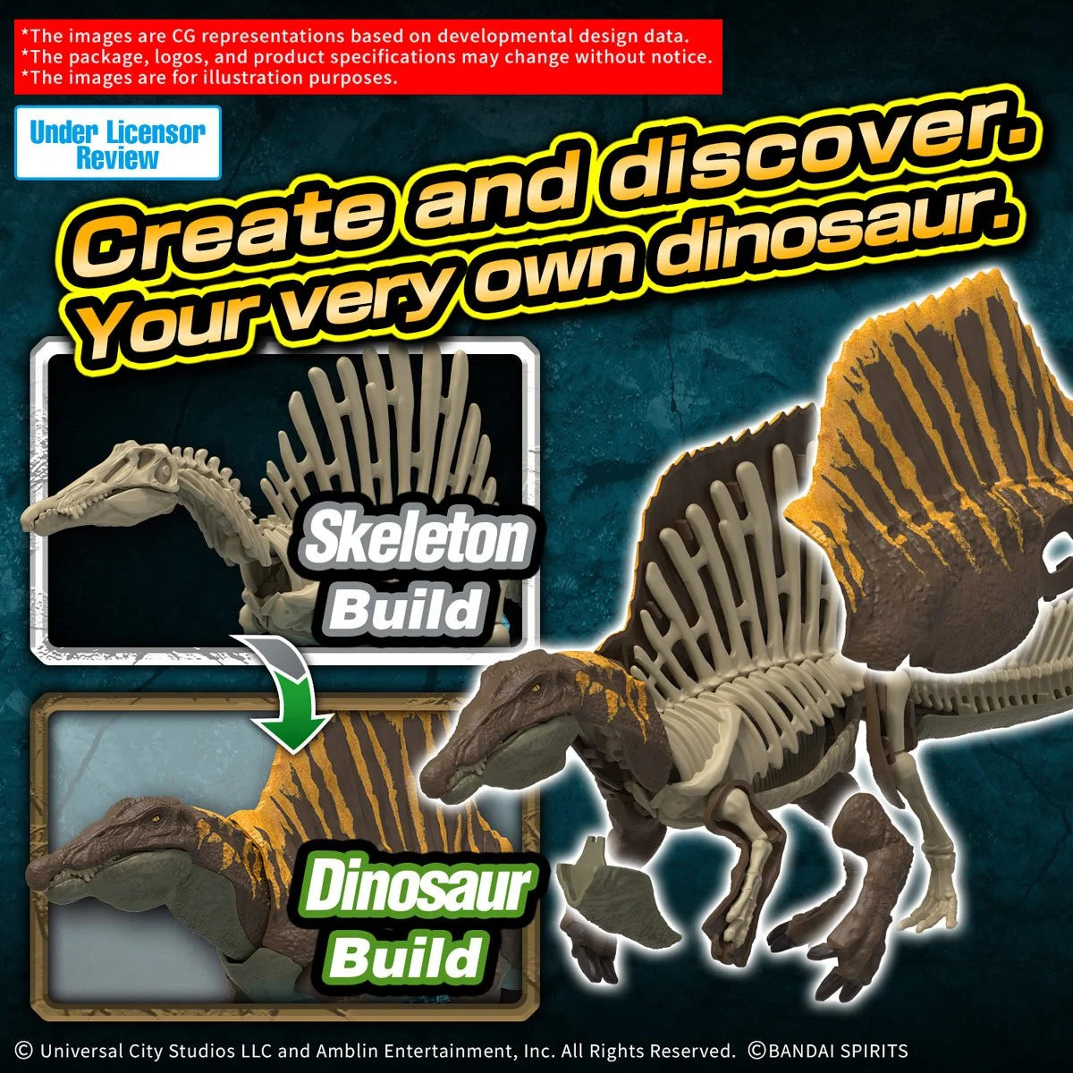 Spinosaurus Plannosaurus Model Kit
