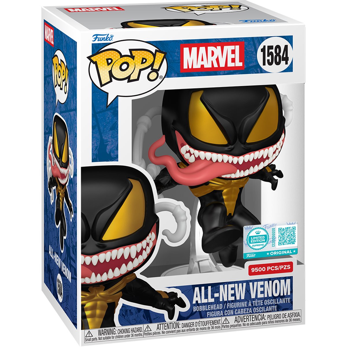Marvel All-New Venom Limited Edition Supreme Funko Pop! Vinyl Figure #1584 - Entertainment Earth Exclusive