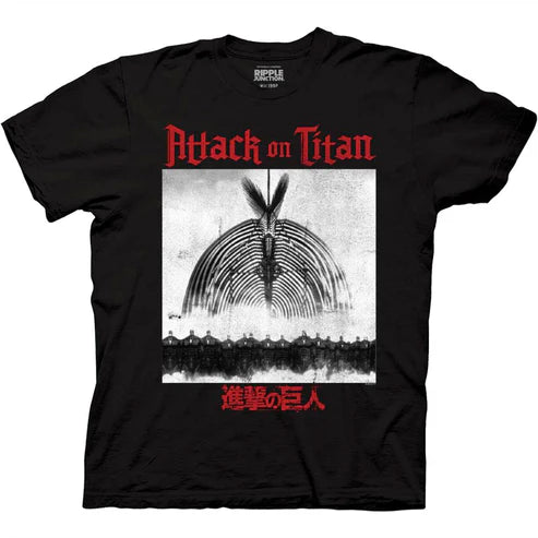 Attack on Titan - The Rumbling Black Adult Short Sleeve Tee