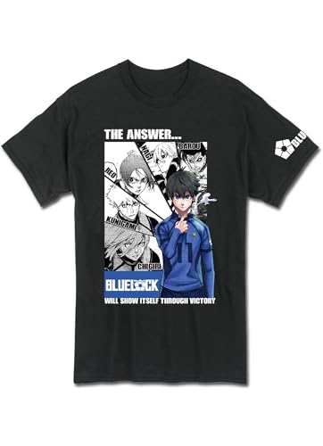 Blue Lock - Team Competition Black Adult Short Sleeve Tee