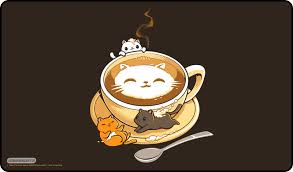 Latte Cat by Tobe Fonseca Playmat