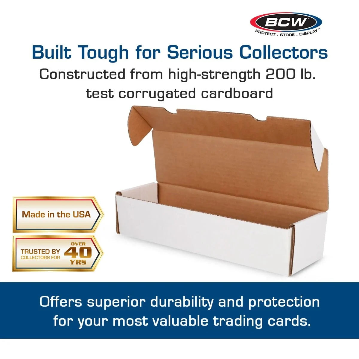 BCW Cardboard Storage Box 1000ct - Trading Card Organizer