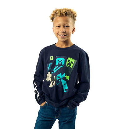 15 years Diamond Navy Boy's Long Sleeve Tee