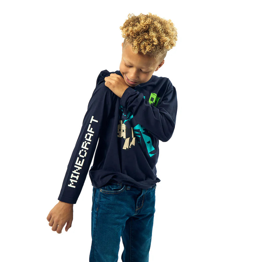 15 years Diamond Navy Boy's Long Sleeve Tee