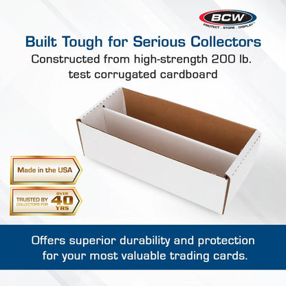 BCW Cardboard Storage Box 1600ct - Trading Card Organizer