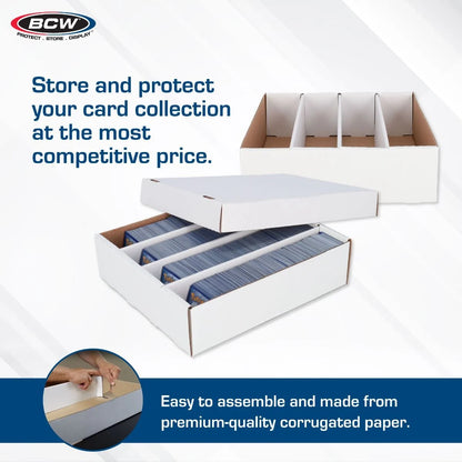 BCW Cardboard Storage Box 3200ct - Trading Card Organizer