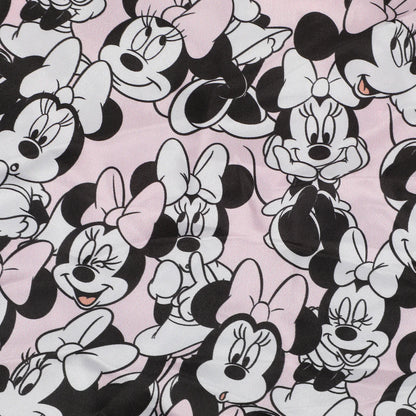 Disney Minnie Mouse All-Over Print Pink Satin Bonnet