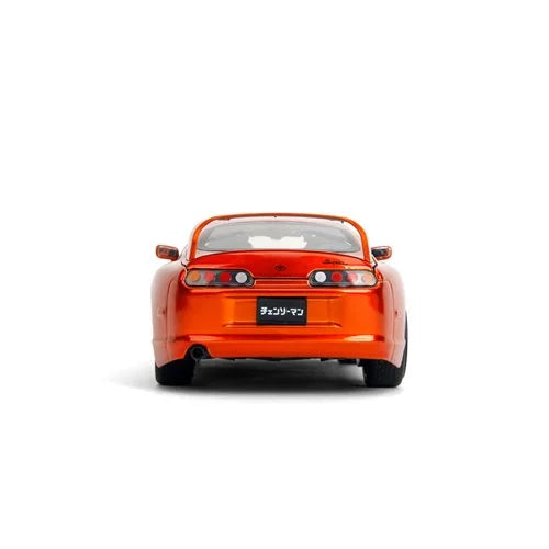 Chainsaw Man - 1995 Toyota Supra 1:24 Scale Die-Cast Metal Vehicle with Chainsaw Man Figure