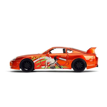 Chainsaw Man - 1995 Toyota Supra 1:24 Scale Die-Cast Metal Vehicle with Chainsaw Man Figure