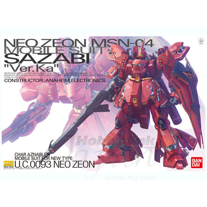 Mobile Suit Gundam: Char's Counterattack - MSN-04 Sazabi Ver. Ka Master Grade 1:100 Scale Model Kit
