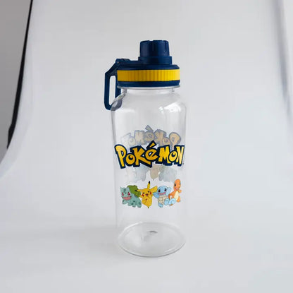 Pokemon 32oz Twist Spout Plastic Bottle w Stickers