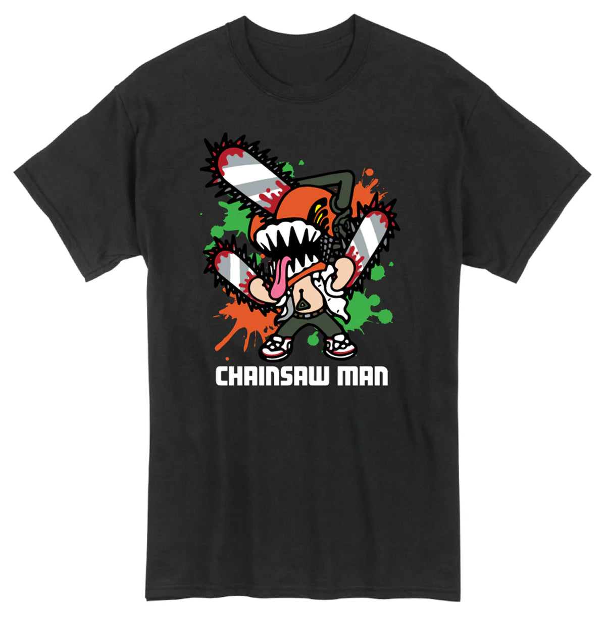 Chibi Denji Black Adult Short Sleeve Tee