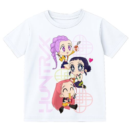Chibi Huntrix White Youth Short Sleeve Tee