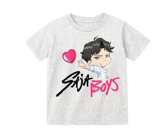 Chibi Saja Boys Gray Youth Short Sleeve Tee