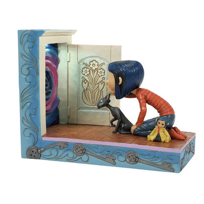 Coraline Kneeling Down Door by Jim Shore Statue