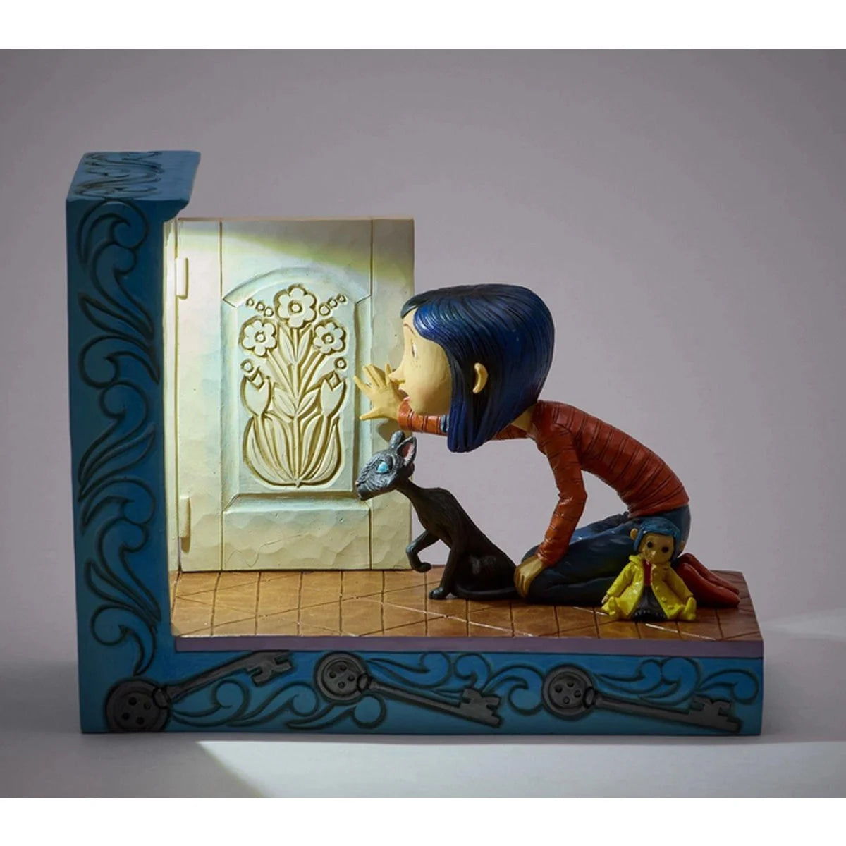 Coraline Kneeling Down Door by Jim Shore Statue