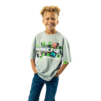 Crafting Since Alpha 15 years Gray Boy's Short Sleeve Tee