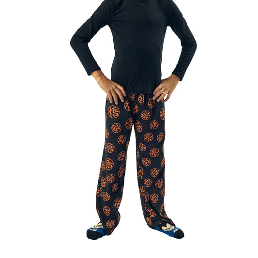 Dragon Ball Z Kanji Boy's Sleep Pajama Pants