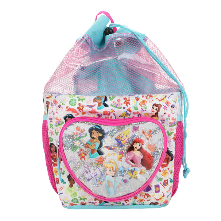 Disney Princess 3-Piece Youth Beach Backpack Set W/ Water Bottle