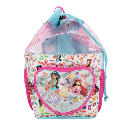 Disney Princess 3-Piece Youth Beach Backpack Set W/ Water Bottle