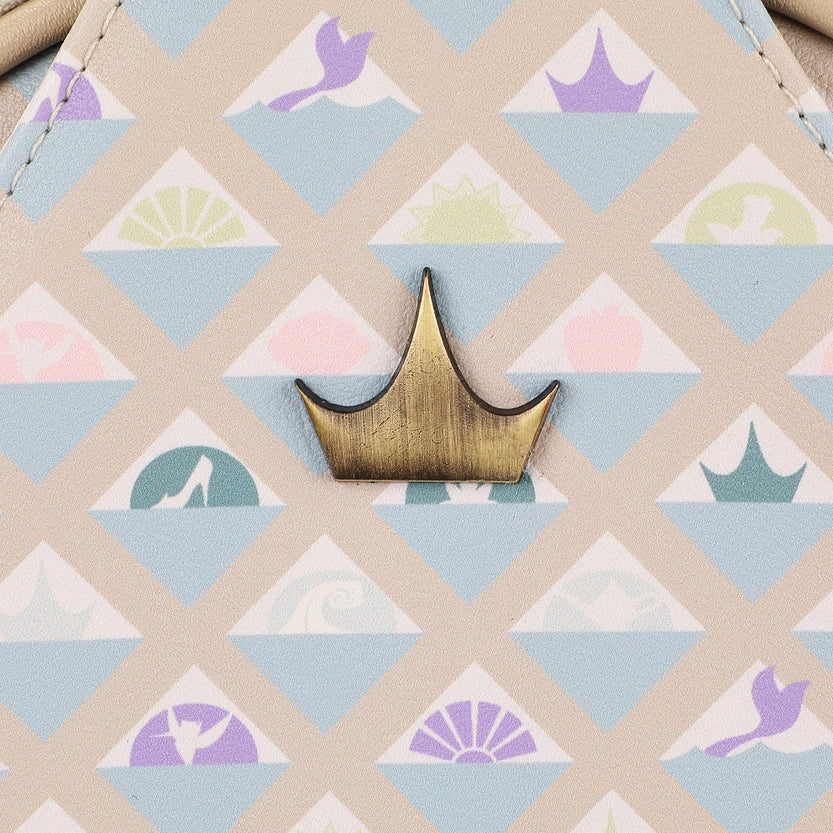 Disney Princess Geometric Pattern Sling Bag w/ Adjustable Strap