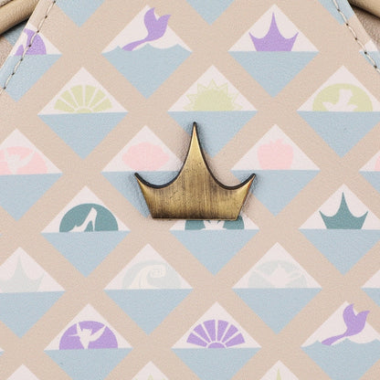 Disney Princess Geometric Pattern Sling Bag w/ Adjustable Strap