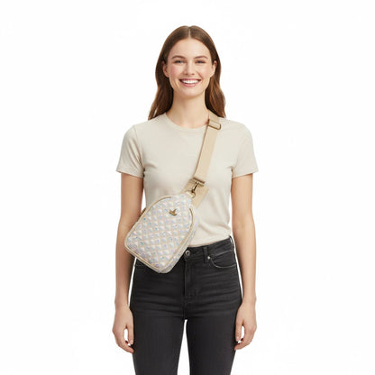 Disney Princess Geometric Pattern Sling Bag w/ Adjustable Strap