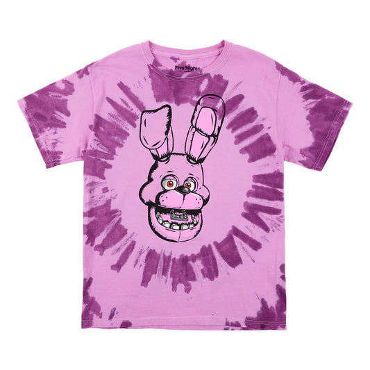 FNAF Bonnie Purple Tie Dye Boy's Short Sleeve Tee