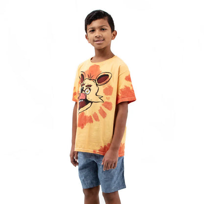 FNAF Foxy Orange Tie Dye Boy's Short Sleeve Tee