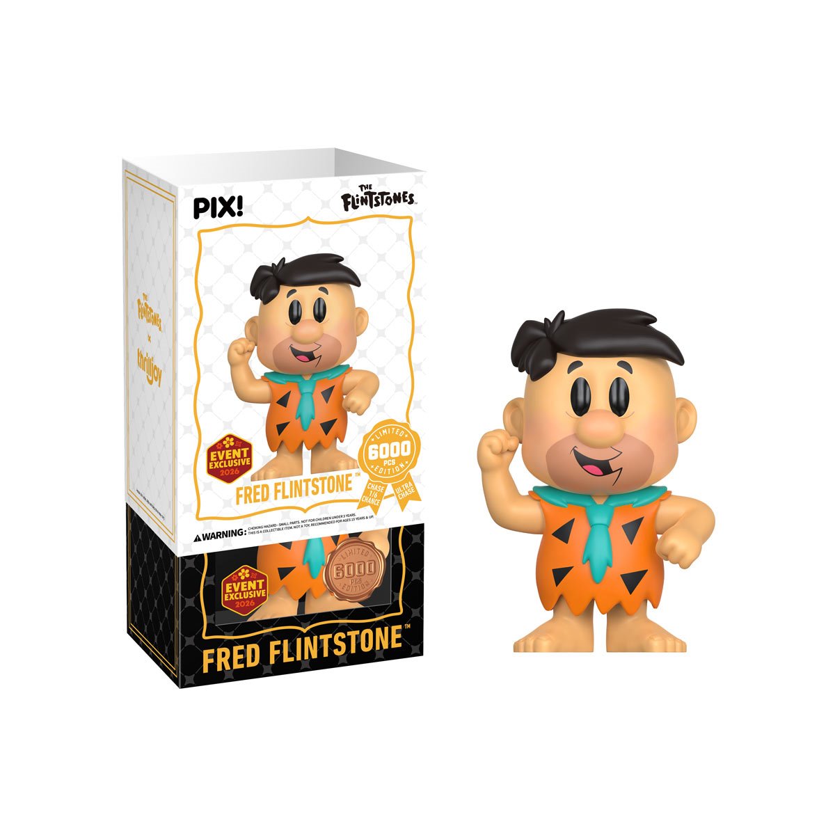 The Flintstones - Fred Flintstone Pix! Vinyl Figure (2026 Convention Exclusive)