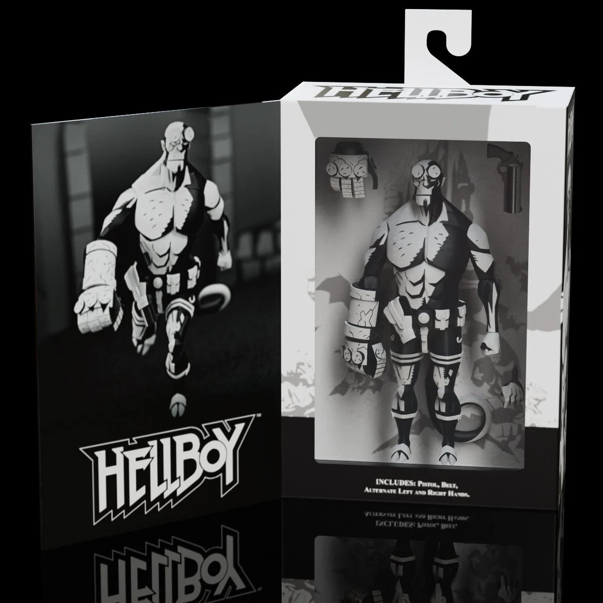 Hellboy - Black and White 1:12 Scale Action Figure - Entertainment Earth Exclusive