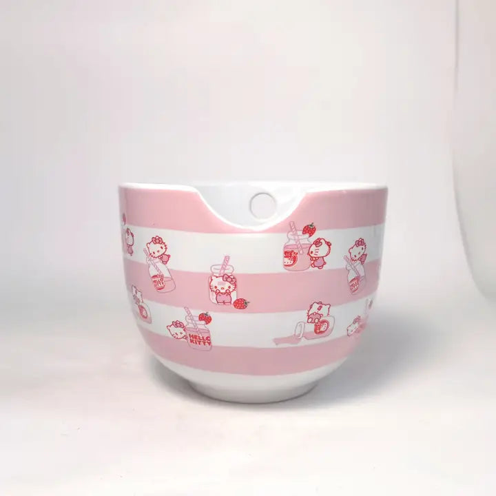 Hello Kitty Milk Ramen Bowl w Chopsticks