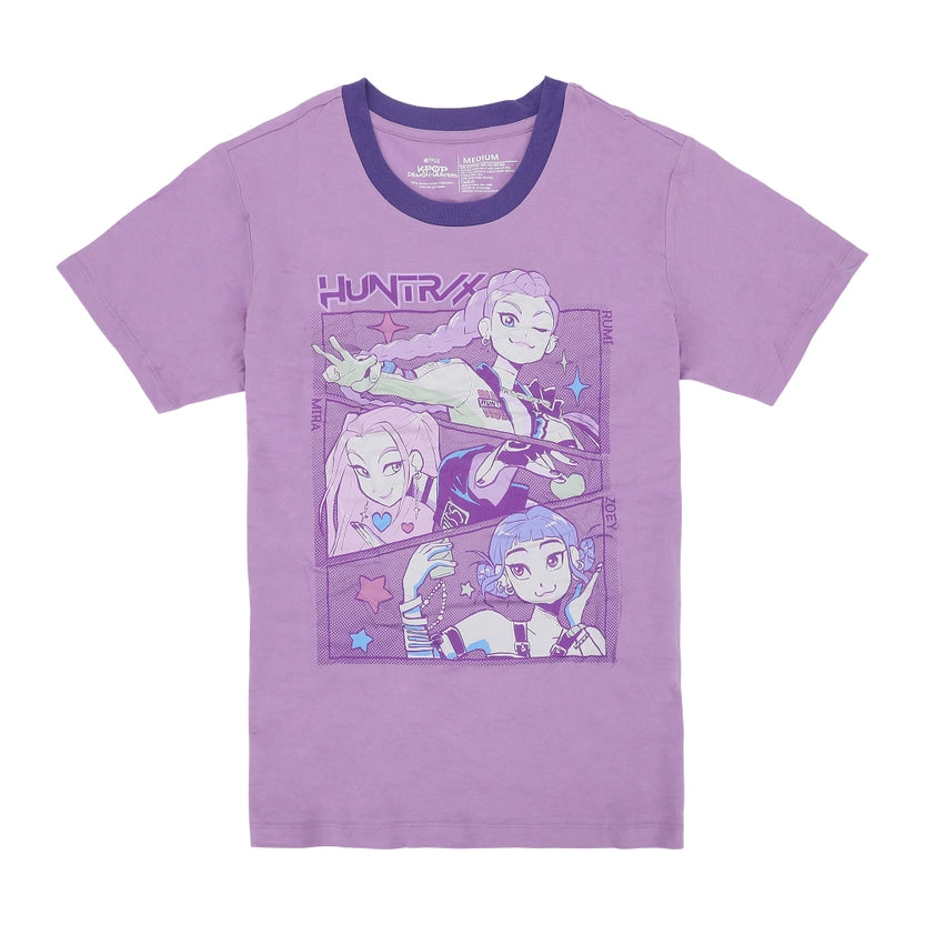 Huntrix Women's Short Sleeve Tee & Pants Pajama Set