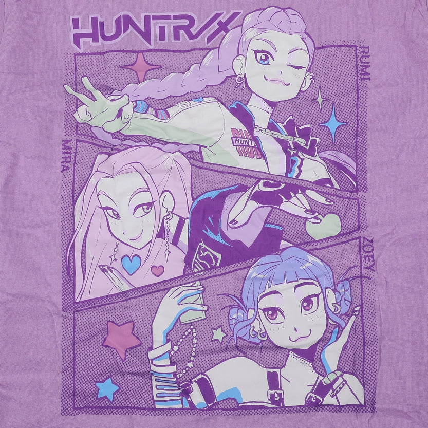 Huntrix Women's Short Sleeve Tee & Pants Pajama Set