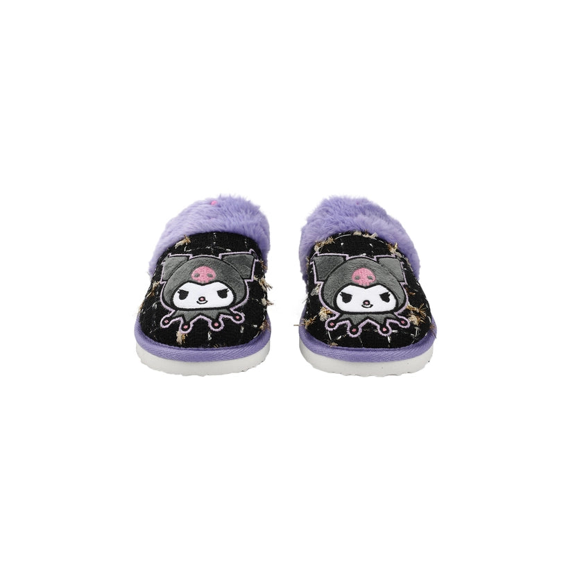 Kuromi Black Women's Tweed Mules
