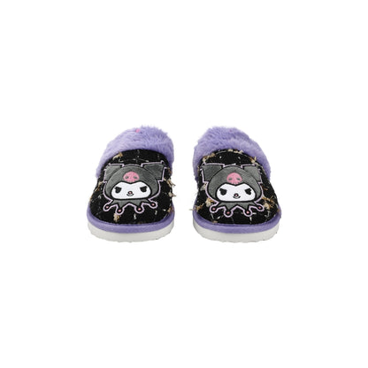 Kuromi Black Women's Tweed Mules