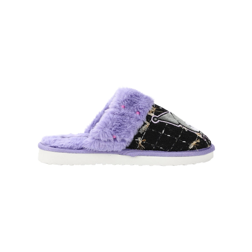 Kuromi Black Women's Tweed Mules