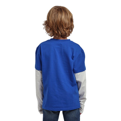 Life in the Fast Lane Royal Blue Boy's Layered Long Sleeve Tee