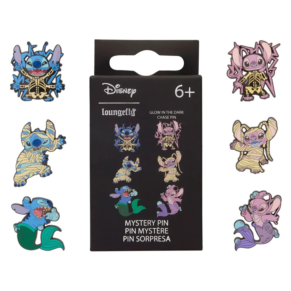 Lilo and Stitch Stitch and Angel Halloween Costume Mystery Box Pin