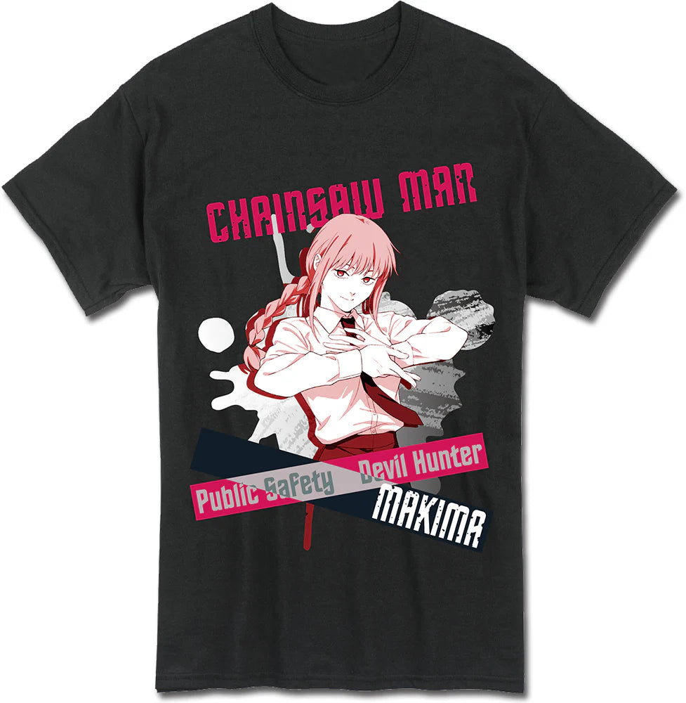 Makima Devil Hunter Black Adult Short Sleeve Tee