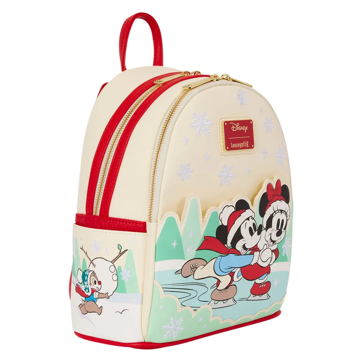 Mickey and Minnie Mouse Ice Skating Holiday Mini-Backpack