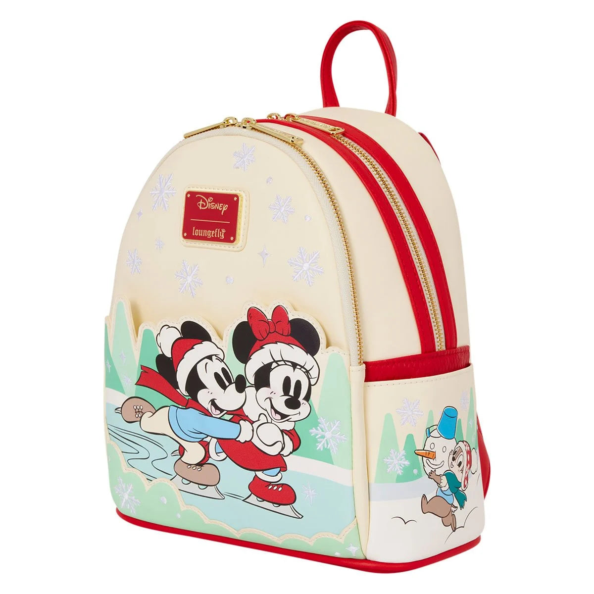 Mickey and Minnie Mouse Ice Skating Holiday Mini-Backpack