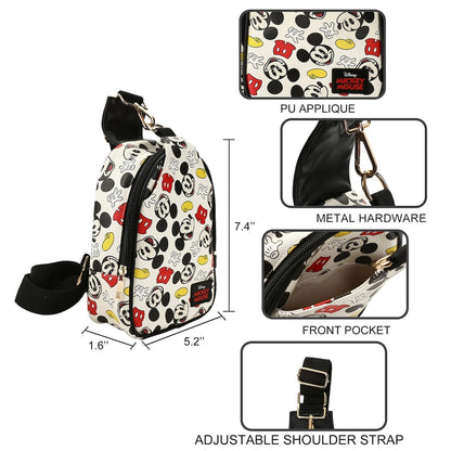 Mickey Mouse Sling Bag - Disney Crossbody Shoulder Bag