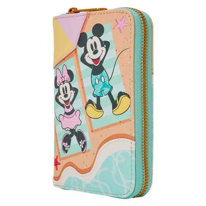 Mickey & Minnie Beach Fun Zip Around Wallet