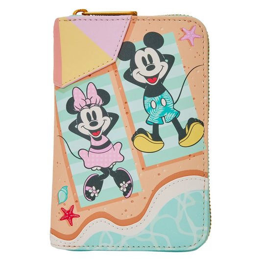 Mickey & Minnie Beach Fun Zip Around Wallet