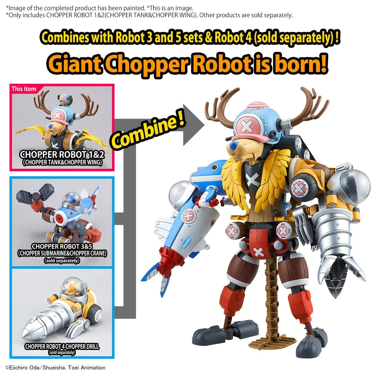 One Piece - Chopper Tank Robot 1 & Chopper Wing Robot 2 Model Kit